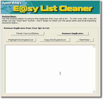 Easy List Cleaner Screen Shot